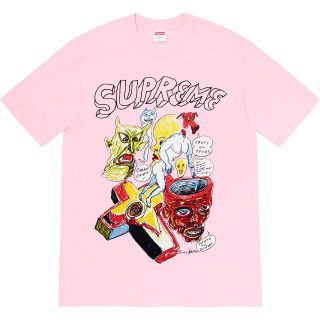 シュプリーム(Supreme)の込み Supreme Daniel Johnston TEE ピンク L(Tシャツ/カットソー(半袖/袖なし))