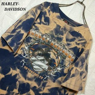 ハーレーダビッドソン(Harley Davidson)のハーレーダビッドソン デカロゴ プリント ブリーチ Tシャツ 半袖(Tシャツ/カットソー(半袖/袖なし))