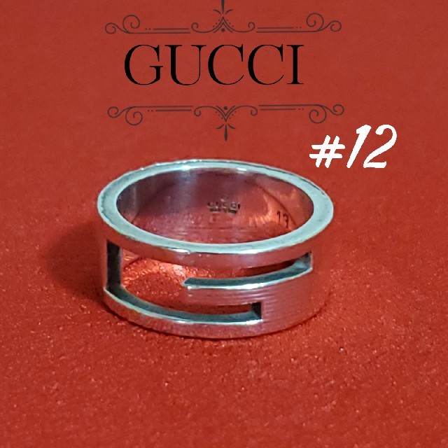 Gucci(グッチ)の【期間限定】GUCCI グッチ ブランデッドカットアウトGリング #12 レディースのアクセサリー(リング(指輪))の商品写真