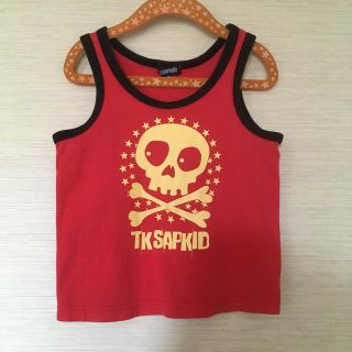 ザショップティーケー(THE SHOP TK)の＊TK SAP KID 赤ノースリーブ 110(Tシャツ/カットソー)