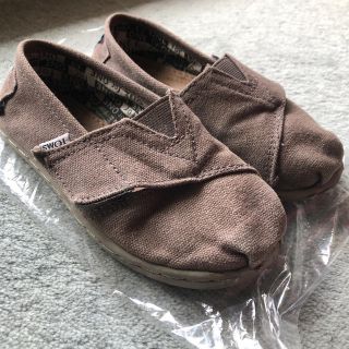 トムズ(TOMS)のTOMS アッシュキャンバスキッズアルパルガータ サイズT11（17.5cm）(スリッポン)