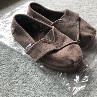 トムズ(TOMS)のTOMS アッシュキャンバスキッズアルパルガータ T8（15.0cm）(スリッポン)