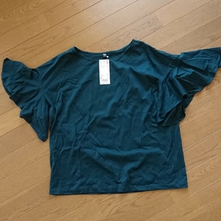 ユニクロ(UNIQLO)のユニクロフレアスリーブT&ボーダーTシャツ(Tシャツ(半袖/袖なし))