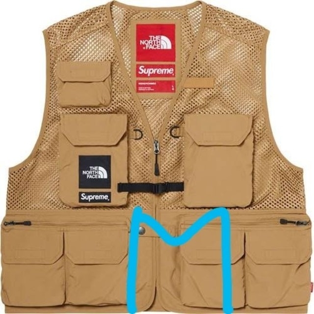 ベストSupreme The North Face Cargo Vest M Gold