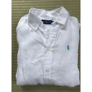 ラルフローレン(Ralph Lauren)のラルフローレン　リネンシャツ　白(シャツ/ブラウス(長袖/七分))