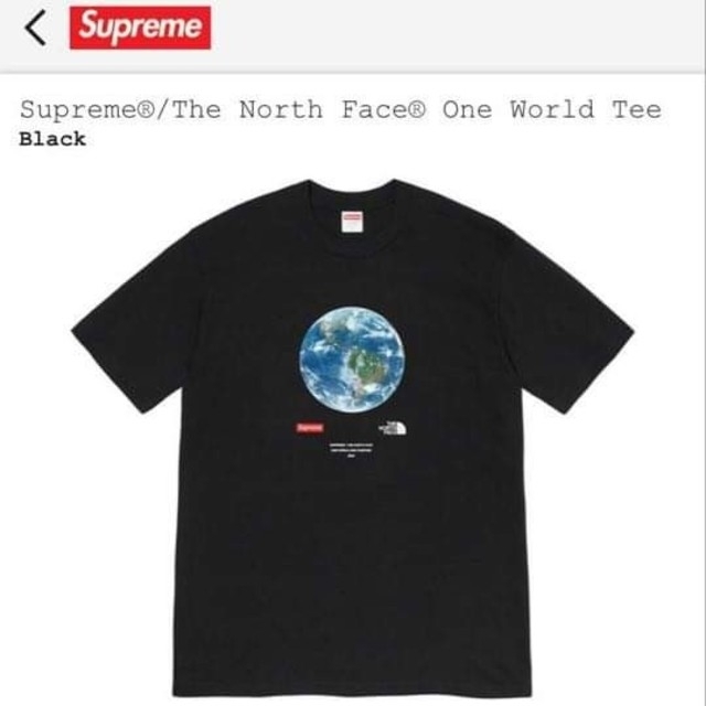 Supreme TNF One World Tee Black XLトップス