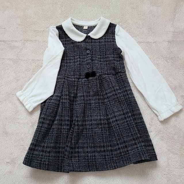 西松屋(ニシマツヤ)の女の子　ワンピース　100 キッズ/ベビー/マタニティのキッズ服女の子用(90cm~)(ワンピース)の商品写真