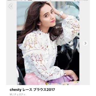 チェスティ(Chesty)のチェスティ⭐レースブラウス2017⭐新品未使用(シャツ/ブラウス(長袖/七分))