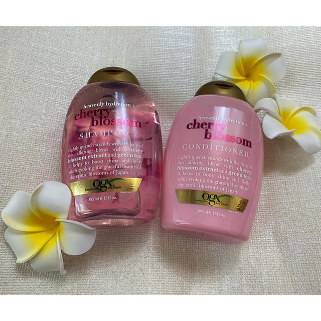 Moroccan oil(モロッカンオイル)のogx cherry blossom シャンプーリンスセット コスメ/美容のヘアケア/スタイリング(シャンプー/コンディショナーセット)の商品写真