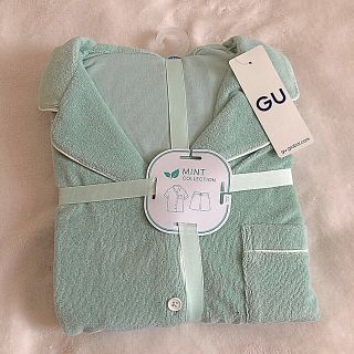 ジーユー(GU)のSABON GU パイルパジャマ　ミント(パジャマ)