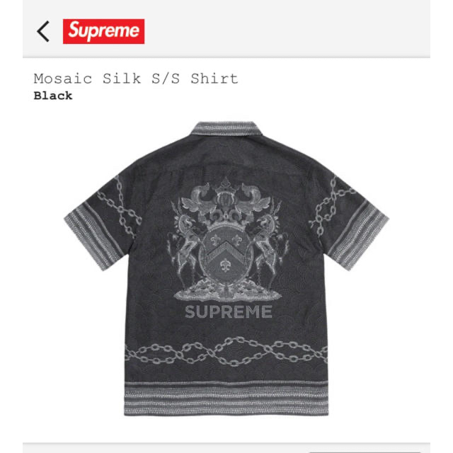 20SS Supreme mosaic silk shirtモザイクシルクシャツ 1