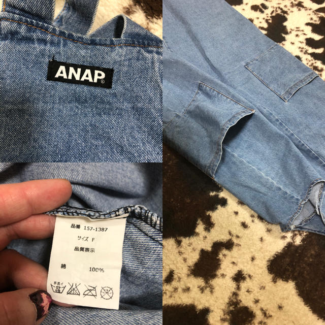 ANAP(アナップ)の😁今だけセール😁　ANAP ダボダボ　サロペット　 レディースのパンツ(サロペット/オーバーオール)の商品写真