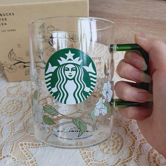 Starbucks Coffee(スターバックスコーヒー)の再入荷！（海外）韓国スタバ★韓国スタバ第一店舗限定★スタバ1号店ハンドルグラス インテリア/住まい/日用品のキッチン/食器(グラス/カップ)の商品写真