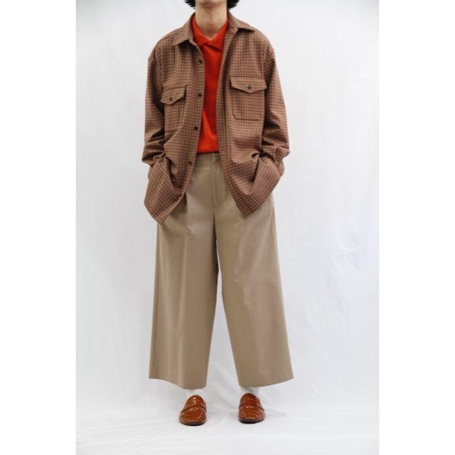 uru 2TUCK WIDE PANTS タックパンツ ワイドパンツ ベージュ