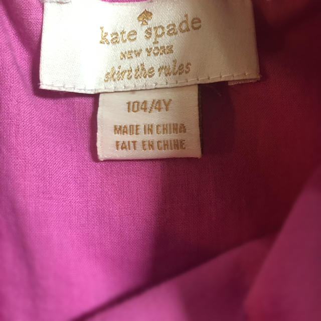 kate spade new york(ケイトスペードニューヨーク)のkate spade♡104/4y ワンピース　SALE キッズ/ベビー/マタニティのキッズ服女の子用(90cm~)(ワンピース)の商品写真