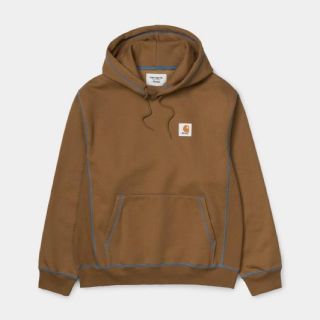 アウェイク(AWAKE)のAWAKE NY CARHARTT WIP HOODIE BROWN XL(パーカー)