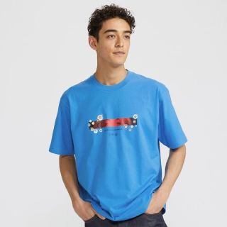 ユニクロ(UNIQLO)の【新品未開封】ビリー・アイリッシュ　村上隆　青　2XL  半袖　UT ユニクロ(Tシャツ/カットソー(半袖/袖なし))