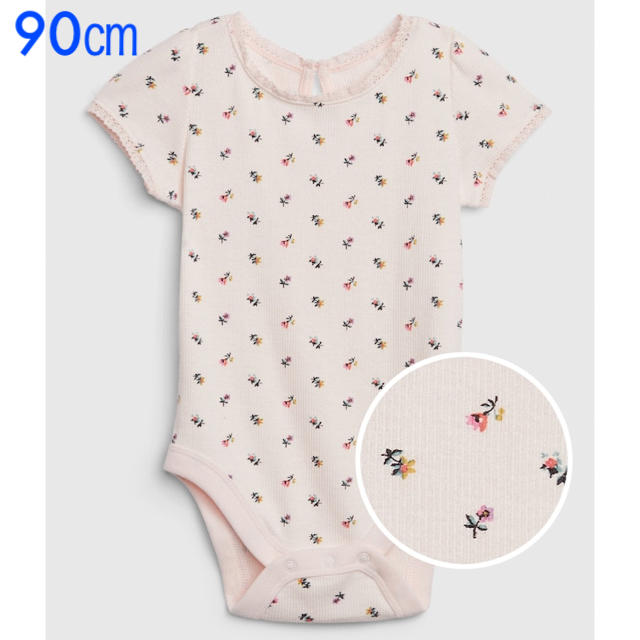 babyGAP(ベビーギャップ)の『新品』babyGap 女の子向 半袖ボディ 90㎝ キッズ/ベビー/マタニティのキッズ服女の子用(90cm~)(その他)の商品写真