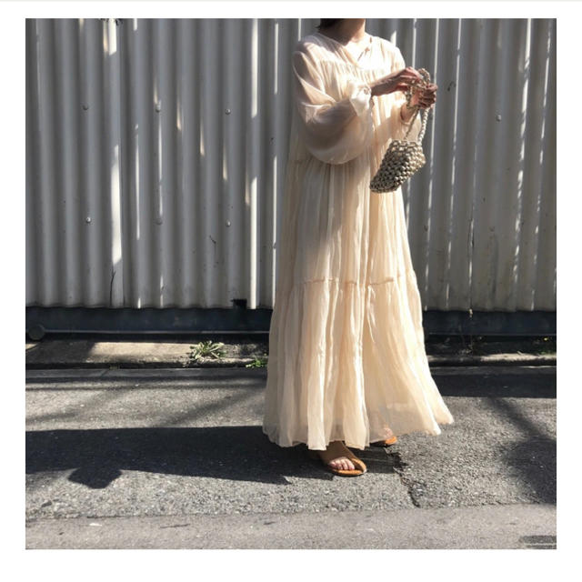 TODAYFUL(トゥデイフル)のwillfully general fold long dress op レディースのワンピース(ロングワンピース/マキシワンピース)の商品写真