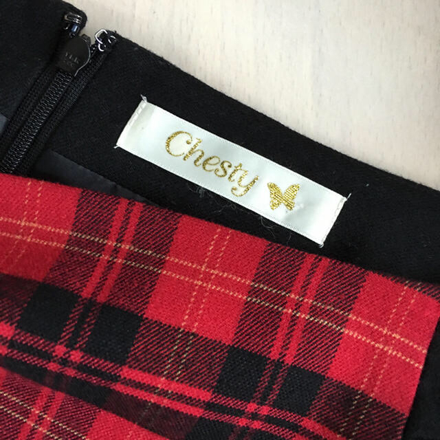 Chesty(チェスティ)のチェスティ チェック ペンシルスカート レディースのスカート(ひざ丈スカート)の商品写真