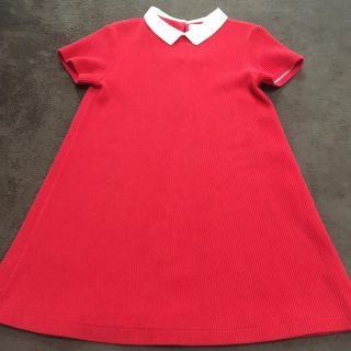 ザラキッズ(ZARA KIDS)の【美品:Zara】ガールズワンピース（7歳/122）(ワンピース)