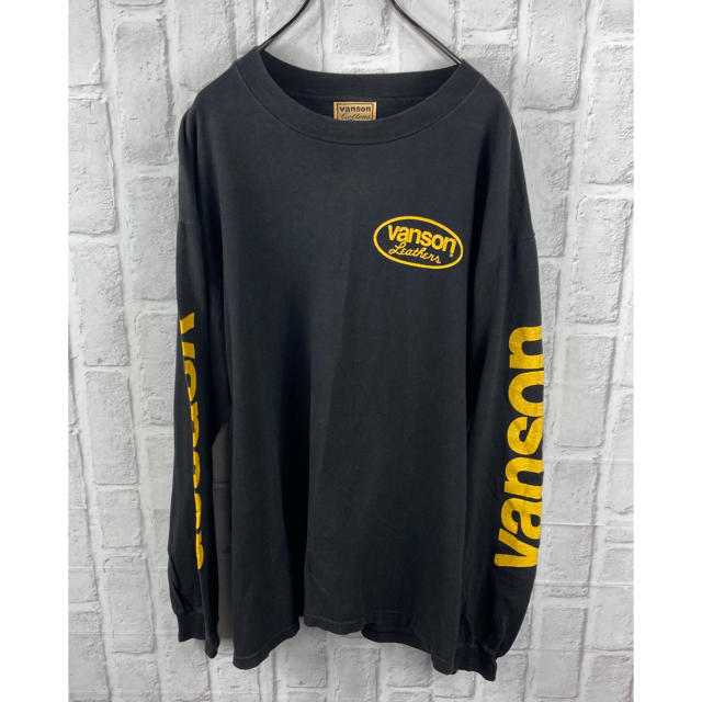 VANSON(バンソン)のVANSON ロンT シャツ ロゴ USA プリント L メンズのトップス(Tシャツ/カットソー(七分/長袖))の商品写真