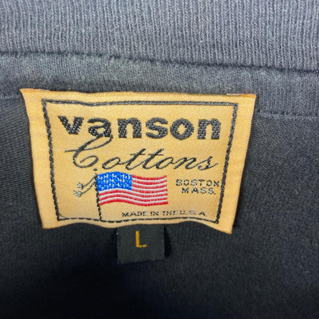 VANSON(バンソン)のVANSON ロンT シャツ ロゴ USA プリント L メンズのトップス(Tシャツ/カットソー(七分/長袖))の商品写真
