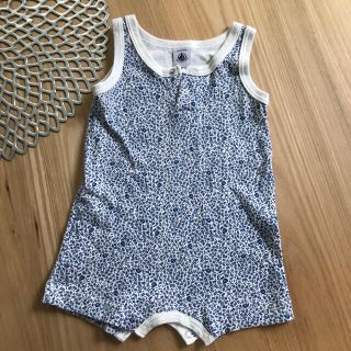 プチバトー(PETIT BATEAU)のシフォン様専用　プチバトー ロンパース2枚(ロンパース)