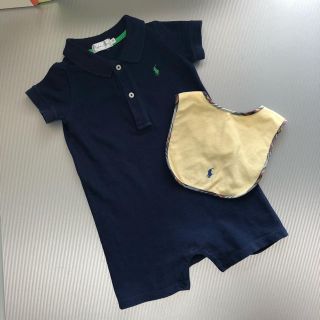 ラルフローレン(Ralph Lauren)のラルフローレン　ロンパース 70 & スタイ(ロンパース)