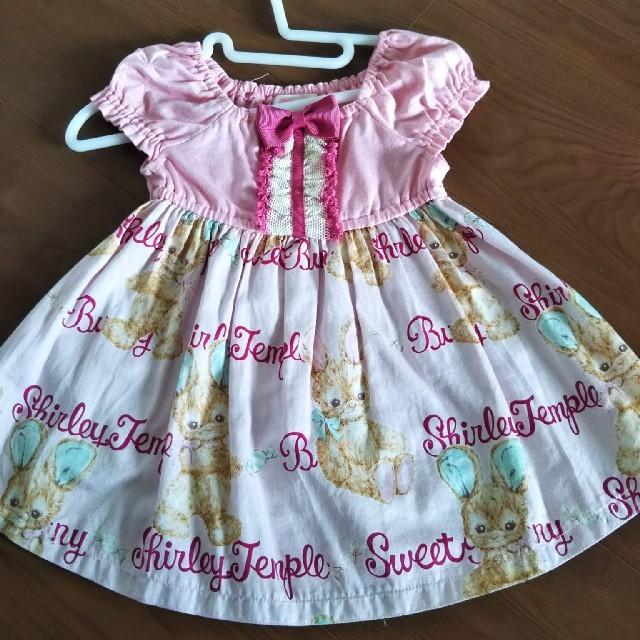 Shirley Temple(シャーリーテンプル)のシャーリーテンプル うさぎワンピース キッズ/ベビー/マタニティのキッズ服女の子用(90cm~)(ワンピース)の商品写真