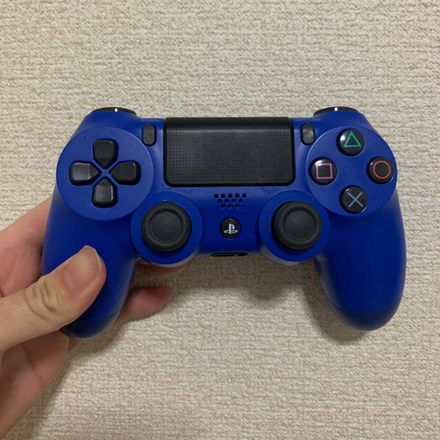 PS4 コントローラー　青
