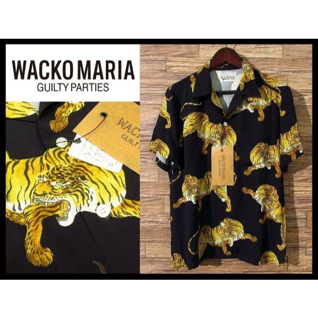 WACKO MARIA(ワコマリア)の激レア希少 新品 ワコマリア 14SS オリジナル タイガー アロハシャツ L黒 メンズのトップス(シャツ)の商品写真