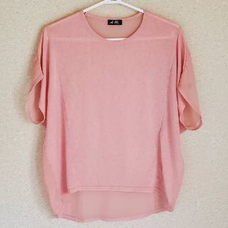 エイチアンドエイチ(H&H)のH&M  Tシャツ シースルー サーモンピンク(Tシャツ(半袖/袖なし))