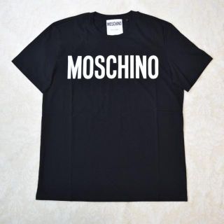 モスキーノ(MOSCHINO)の【新品・未使用】MOSCHINO　ロゴTシャツ　ブラック54サイズ(Tシャツ/カットソー(半袖/袖なし))