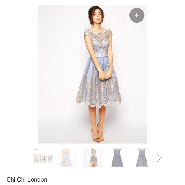 Chi Chi London - チチロンドン プレミアムメタリックドレスの通販 by