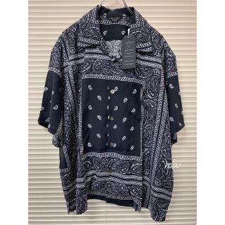 アンユーズド(UNUSED)の新品【 UNUSED 】S/S BANDANA SHIRT 2 バンダナ シャツ(シャツ)