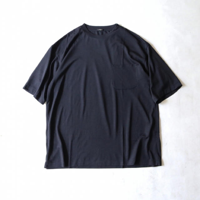 COMOLI 20SS ウール天竺 半袖クルー ネイビー サイズ3 新品未使用Tシャツ/カットソー(半袖/袖なし)