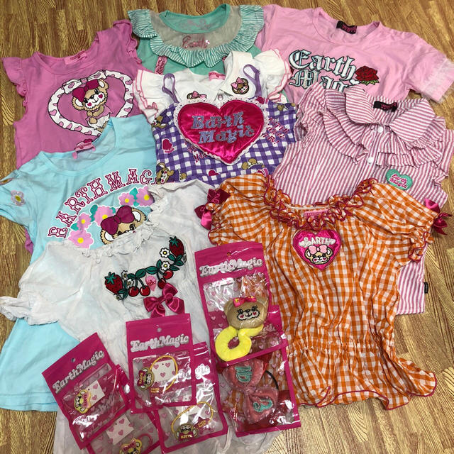 EARTHMAGIC(アースマジック)のアースマジック  サイズ130 まとめ売り キッズ/ベビー/マタニティのキッズ服女の子用(90cm~)(Tシャツ/カットソー)の商品写真