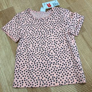 エイチアンドエム(H&M)のピンクドットTシャツ　(Ｔシャツ)