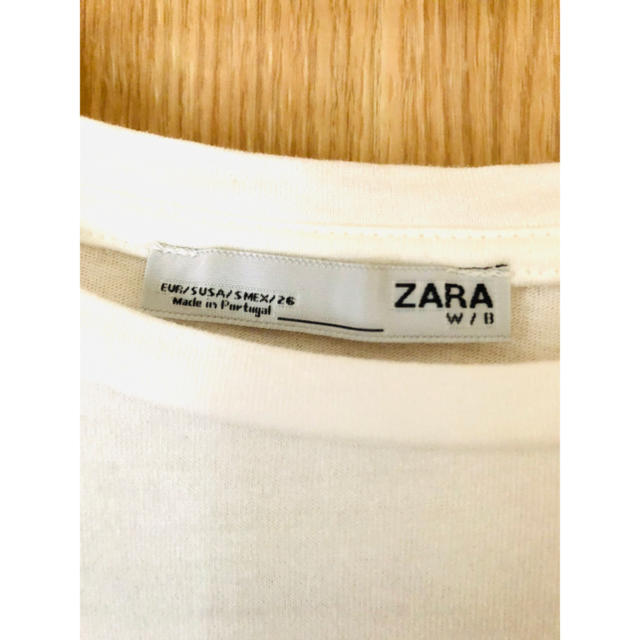 ZARA(ザラ)のZARA 白Tシャツ　26 レディースのトップス(Tシャツ(半袖/袖なし))の商品写真