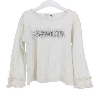 セリーヌ(celine)のセリーヌ CELINE 長袖カットソー ラインストーン付き 袖フリル 110(Tシャツ/カットソー)