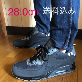 アンディフィーテッド(UNDEFEATED)のNIKE AIR MAX90 × UNDEFEATED BLACK 28.0㎝(スニーカー)