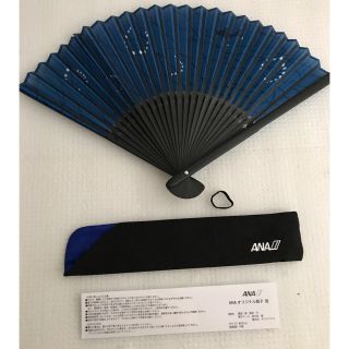 エーエヌエー(ゼンニッポンクウユ)(ANA(全日本空輸))のゆみこぽめ様専用商品！　ANA オリジナル扇子 蛍 2019 全日空(和装小物)