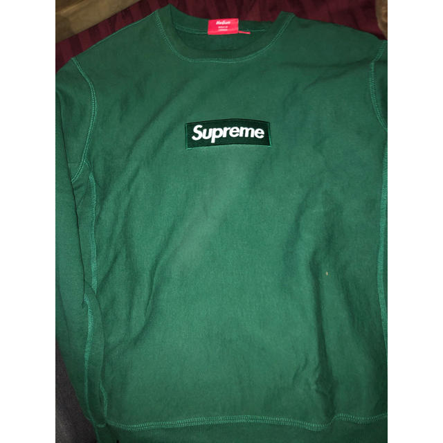 Supreme(シュプリーム)のsupreme boxlogo crewneck green Mサイズ メンズのトップス(スウェット)の商品写真