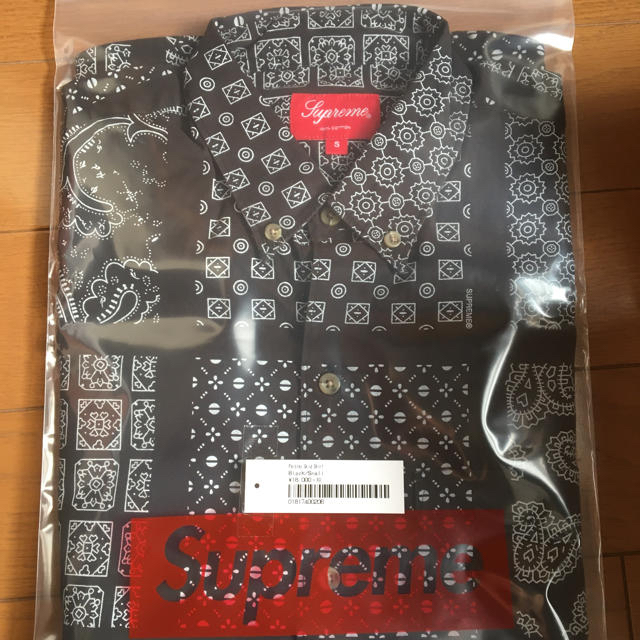 サイズSsupreme paisley grid shirt sサイズ