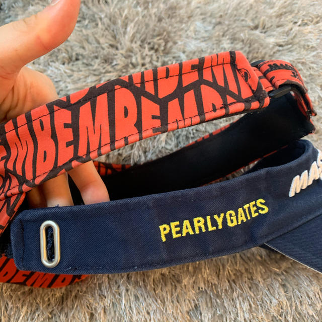PEARLY GATES(パーリーゲイツ)のMASTER BUNNY❤️🧢マスターバニー⛳️サンバイザーセットゴルフ メンズの帽子(サンバイザー)の商品写真