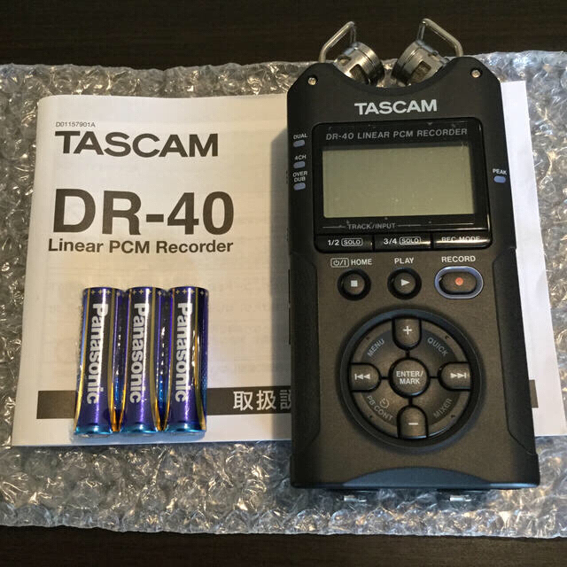 TASCAM リニアPCMレコーダー DR-40 楽器のレコーディング/PA機器(その他)の商品写真