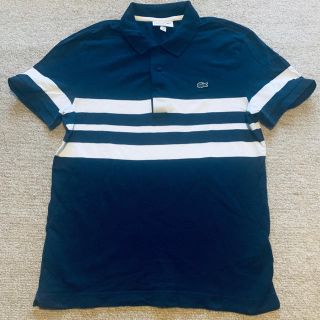 ラコステ(LACOSTE)のLACOSTEラコステ メンズポロシャツ　ネイビー(ポロシャツ)