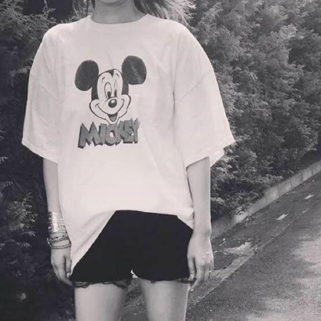 BEAUTY&YOUTH UNITED ARROWS(ビューティアンドユースユナイテッドアローズ)の【美品】ROKU 6 beauty&youth ミッキーTシャツ　mickey レディースのトップス(Tシャツ(半袖/袖なし))の商品写真