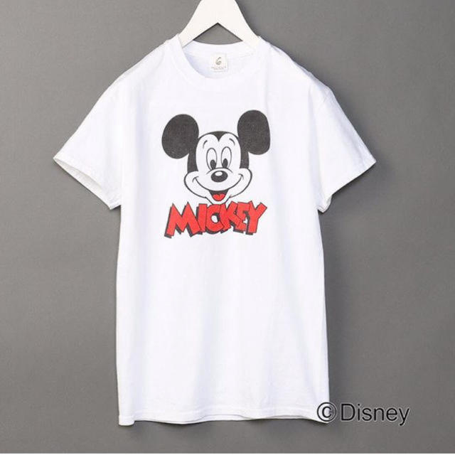 BEAUTY&YOUTH UNITED ARROWS(ビューティアンドユースユナイテッドアローズ)の【美品】ROKU 6 beauty&youth ミッキーTシャツ　mickey レディースのトップス(Tシャツ(半袖/袖なし))の商品写真